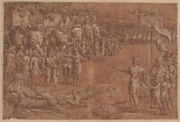 K IV 002
          <br/>
          Ontmoeting van Scipio en Hannibal voor de slag bij Zama
          <br/>
          <em>Raffaello Sanzio (1483-1520) - atelier van</em>